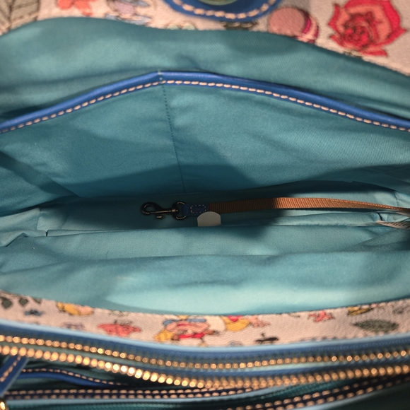 Dooney & Bourke Alice in Wonderland Tote Bag Multicolor NWOT - Picture 5 of 16